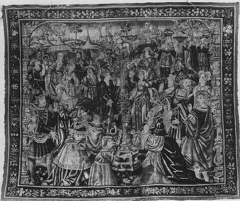Panneau : les Hébreux adorant le veau d'or, image 2/3
