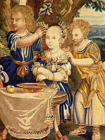 La petite reine, de la tenture des Jeux d'Enfants, image 6/7
