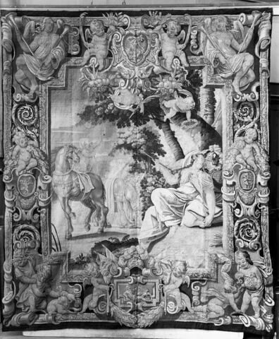 Renaud empêche Armide de mettre fin à ses jours, d’une  tenture de Renaud et Armide, image 3/3