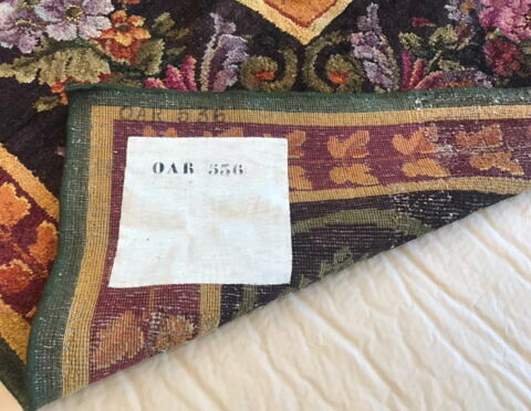 Tapis velours rectangulaire à rosace centrale, image 3/11