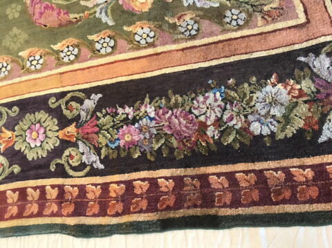 Tapis velours rectangulaire à rosace centrale, image 6/11