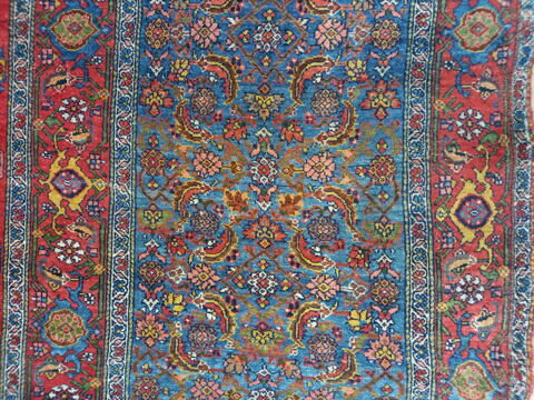 Tapis velours rectangulaire d'Orient, image 3/7