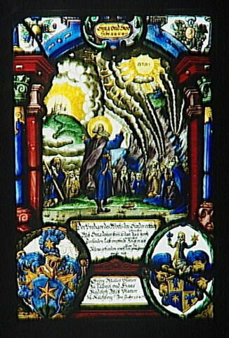 Panneau aux armes de Georg Müller et de Hans Rudolph Wyss