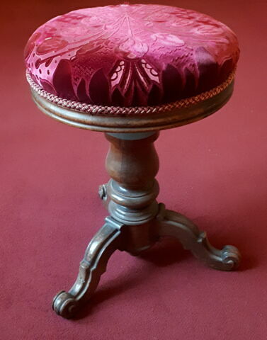 Tabouret de piano à trois pieds, à hauteur réglable