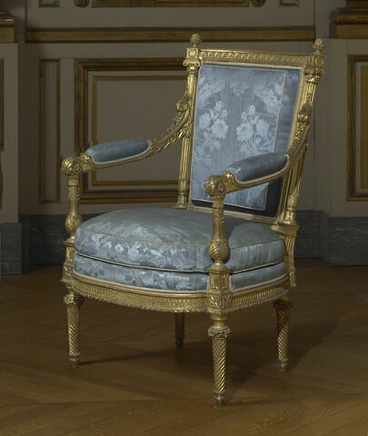 Fauteuil, d'un ensemble de trois fauteuils et trois chaises en demi cabriolet (avec OA 9452 B, C et OA 9452 D, E, F), image 6/12