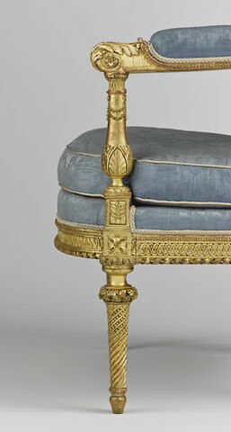 Fauteuil, d'un ensemble de trois fauteuils et trois chaises en demi cabriolet (avec OA 9452 B, C et OA 9452 D, E, F), image 3/12
