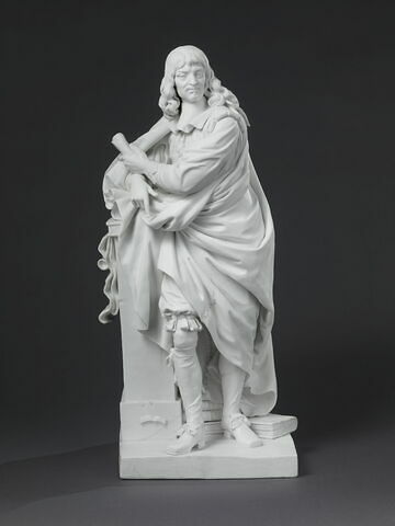 Descartes (1596-1650), biscuit de la série des "Hommes illustres de la France"