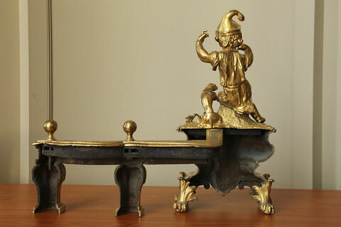 Feu. Paire de chenets, image 3/5