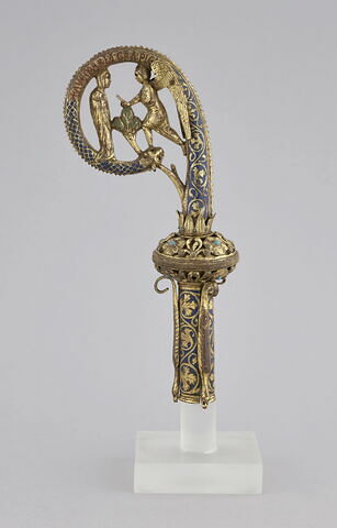 Crosse dite de l'abbé Bertrand de Malsang : Annonciation, image 2/9