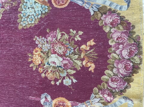 Tapis velours rectangulaire à rosace centrale, image 2/11