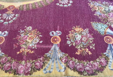 Tapis velours rectangulaire à rosace centrale, image 8/11