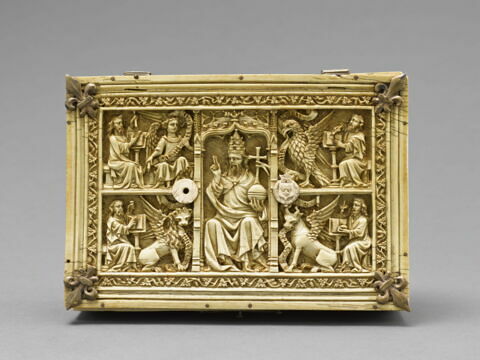 Coffret : Dieu le Père et les Evangélistes ; Vierge allaitant ; Crucifixion ; Saints, image 2/7