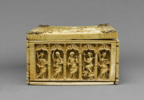 Coffret : Dieu le Père et les Evangélistes ; Vierge allaitant ; Crucifixion ; Saints, image 5/7