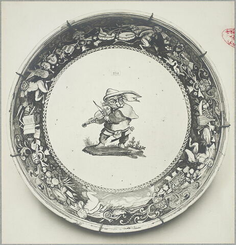 Grand plat rond
