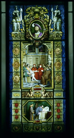 Vitrail illustrant le règne de François Ier, image 2/5