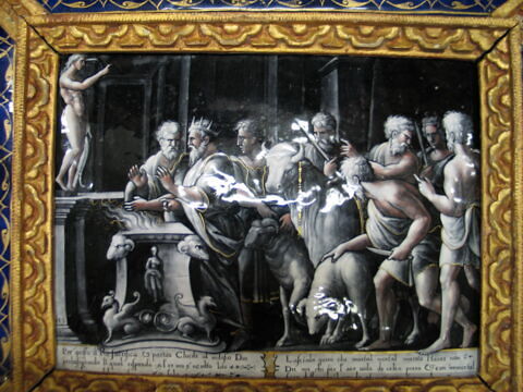 Plaque : Le Père de Psyché consulte l'oracle d'Apollon, image 3/10