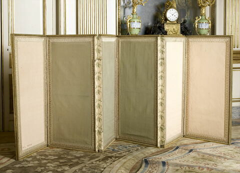 Paravent en bronze doré, à six feuilles de la chambre de Louis XVI à Compiègne, image 3/3