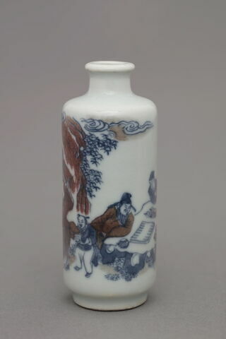 Petit flacon tabatière, de forme cylindrique à bouchon sphérique, image 6/6