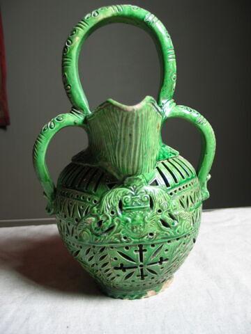 Pot ajouré à large bec et quatre anses, image 2/7