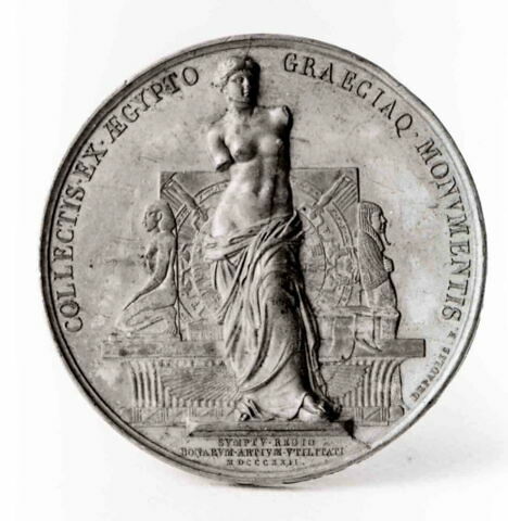 Médaille : La Vénus de Milo, cliché de revers
