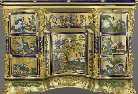 Bureau à gradin décoré de scènes des Métamorphoses d'Ovide, image 3/13