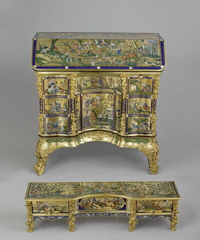 Bureau à gradin décoré de scènes des Métamorphoses d'Ovide, image 6/13