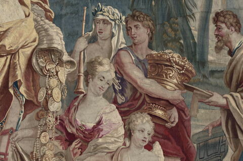 Le Triomphe de Minerve ou L'Abondance et la Paix récompensant les Arts, de la tenture du Triomphe des dieux, image 11/22
