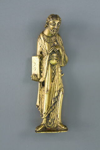 Figure d'applique : apôtre ou évangéliste désignant un livre, image 6/7