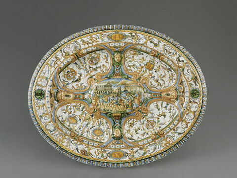 Grand plat ovale : le Triomphe de Joseph