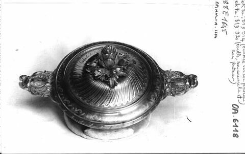 Ecuelle couverte et son plateau., image 15/21