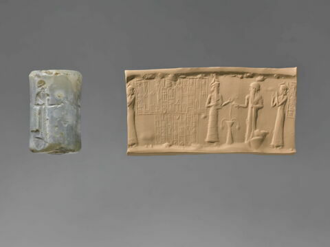 sceau cylindre ; objet votif, image 2/6