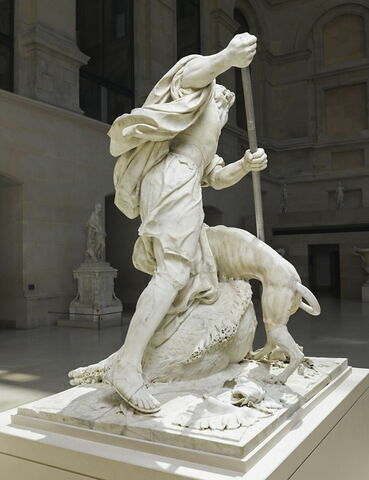 Chasseur terrassant un sanglier, image 2/5