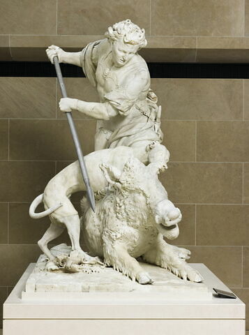 Chasseur terrassant un sanglier, image 3/5