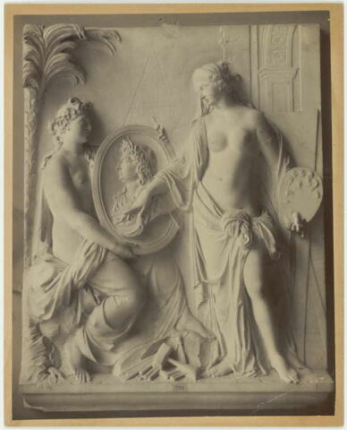 La Sculpture présentant à la Peinture le médaillon du Roy, image 7/7