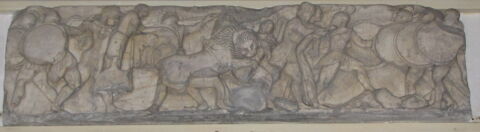 Tirage intégral d’une plaque de frise représentant la gigantomachie