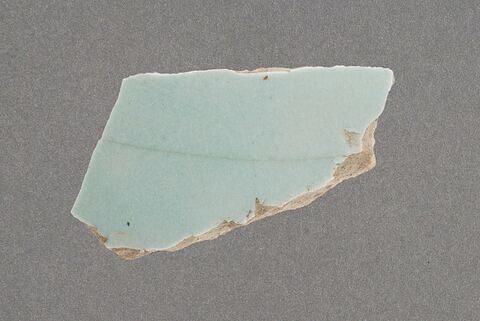 Tesson blanc et turquoise
