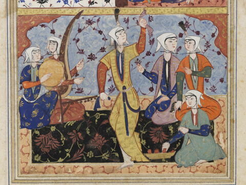 Sindokht observe Zal et Rudabah célébrer leur union (page d'un 