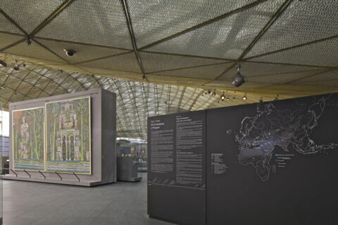 Panneau au Barada, relevé des mosaïques de la Grande Mosquée de Damas, image 10/12