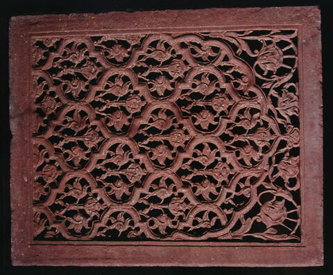 Jali (écran de fenêtre) au treillis floral, image 7/8