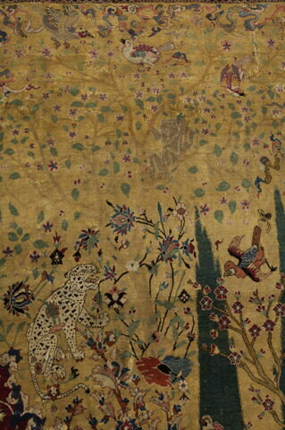 Moitié de tapis à décor dit  