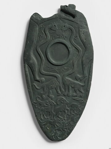 Moulage de la palette aux canidés de l'Ashmolean Museum AN1896-1908.E 3924
