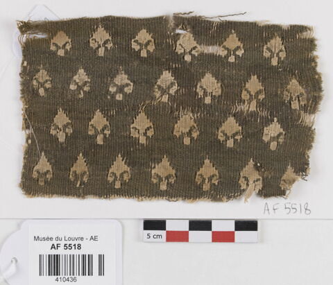 bande décorative d'habillement ; fragment