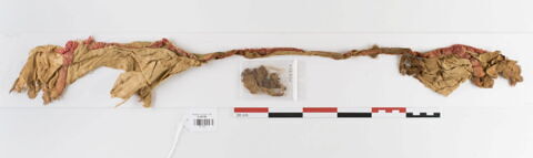 tunique ; bande décorative d'habillement ; fragments