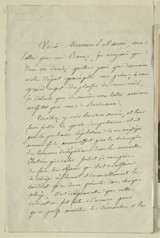 Lettre autographe signée Pierre-Antoine Berryer, mardi 9 juin
