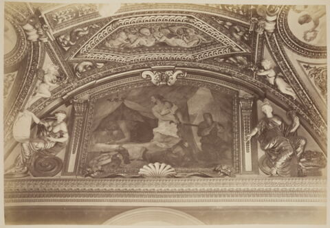 [Plafond des appartements d'été d'Anne d'Autriche (détail) : chambre de Parade]