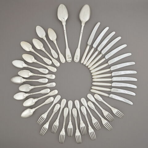 Fourchette d'un ensemble de douze du service de George III d'Angleterre, image 3/4