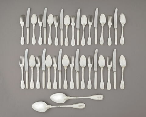 Fourchette d'un ensemble de douze du service de George III d'Angleterre, image 2/4
