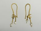 boucle d'oreille en barrette à 2 pendentifs, image 1/2
