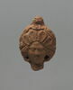 figurine de tête de femme romaine à cou fermé, image 1/2