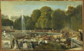 Esquisse pour L'Entrée de la duchesse d'Orléans dans jardin des Tuileries, à l'époque de son mariage (4 juin 1837), image 1/4
